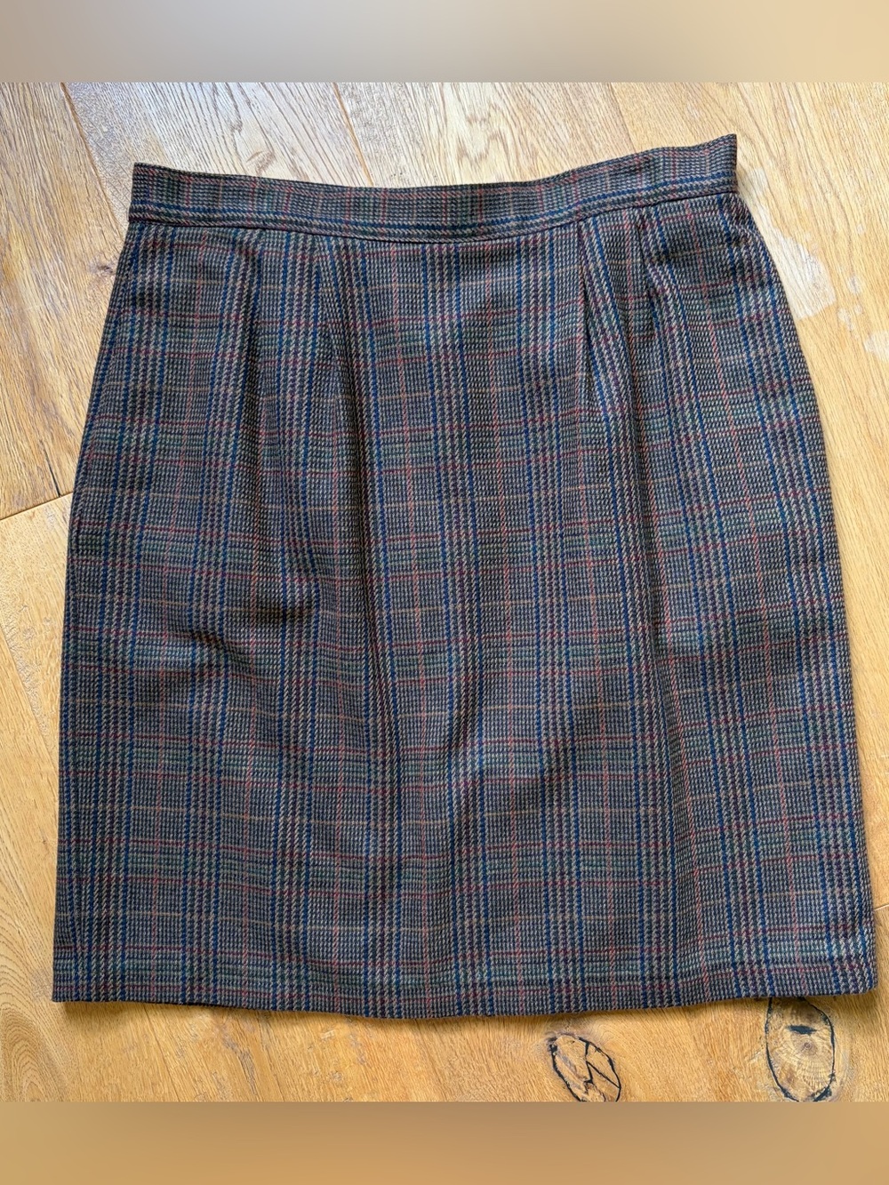 Sag Harbor Vintage Plaid Skirt